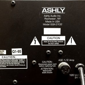 Ashly Audio GQX 3102 Dual 31 Band Equalizer image 4