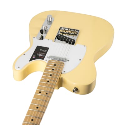 Fender American Performer Telecaster Electric Guitar, Maple Fretboard, Vintage White, US210069319 image 9