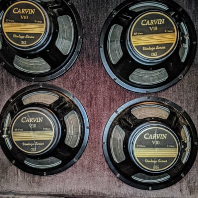 Carvin 10inch Guitar Speakers V10 80's Black image 1