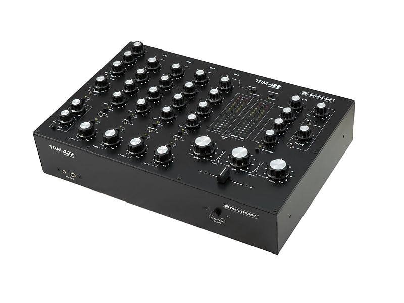未使用品！Omnitronic TRM-402　4chロータリーミキサー Omnitronic TRM-402 4 Channel Rotary Mixer at Gear4music