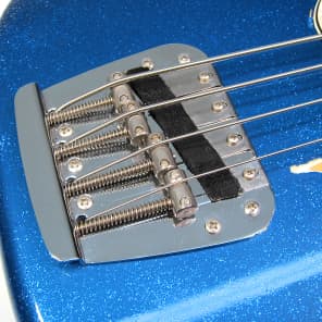 1971 Fender Mustang Bass Super Rare Blue Metal Flake Original Sparkle w MOTS Guard All Original! image 19