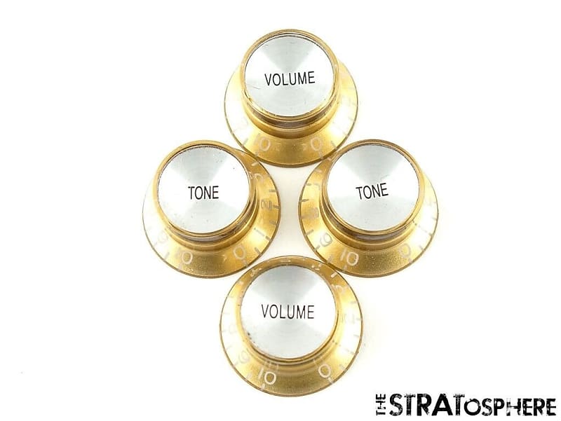 Epiphone Firebird GUITAR CONTROL KNOBS, Gold Speed Control Reverb