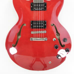 Cort Source-CR Double Cutaway Hollow Body with Humbuckers Cherry