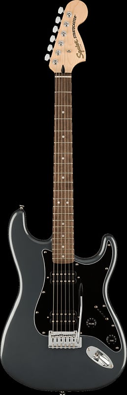 Fender Squier Affinity Series Stratocaster HH Charcoal Frost Metallic Electric Guitar image 1