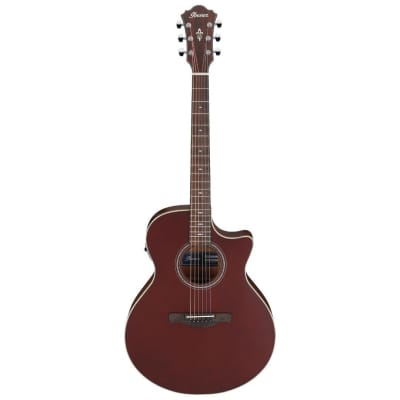 Ibanez AE100BUF Grand Auditorium Acoustic-Electric Guitar Burgundy Flat for sale