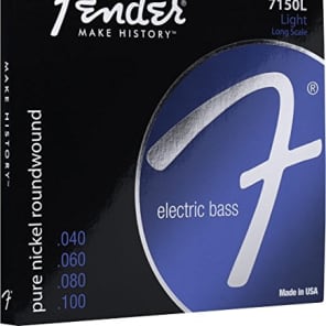 Fender 7150L Pure-Nickel Roundwound Bass Strings, Long-Scale LIGHT 40-100 image 1