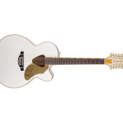 Gretsch G5022CWFE-12 Falcon 12-String Jumbo A/E Guitar - White image 4