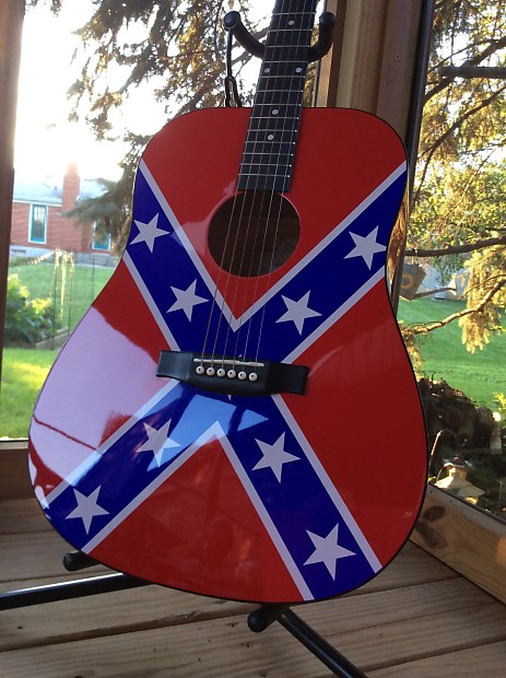 Confederate flag guitar deals strap