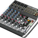 Behringer Premium 12-Input 2-Bus Mixer with XENYX Mic Preamps & Compressors, British EQs, 24-Bit Multi-FX Processor and USB/Audio Interface