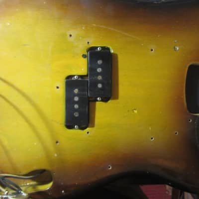 1958 Fender Precision Bass Sunburst w Vintage Hardshell Case image 15