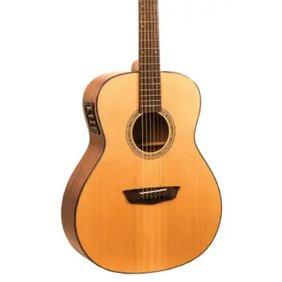 Washburn WLO100SWEK-D Woodline Solidwood Series Orchestra Cutaway Acoustic-Electric Guitar image 4