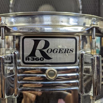 Sleeper! 1980s Rogers 5 1/2 x 14" R-360 Snare Drum - Looks Really Good - Sounds Excellent! image 2