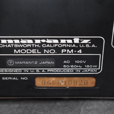 Marantz PM-4 Integrated Stereo Amplifier in Very Good Condition image 14