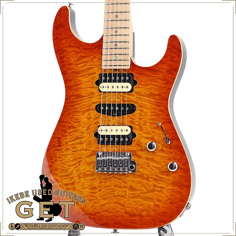 ギター Suhr Standard Quilt Maple Honey Burst Suhr Modern Quilt Roasted - Honey Amber Burst - Eddie's Guitars