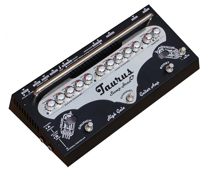 Taurus Stomp Head 4 HG High Gain Tube Head (Black) (B-Stock)