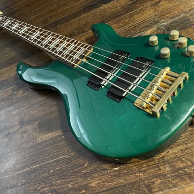 1995 Yamaha BB-N5A 5 String Electric Bass MIJ Emerald Green Nathan East image 7