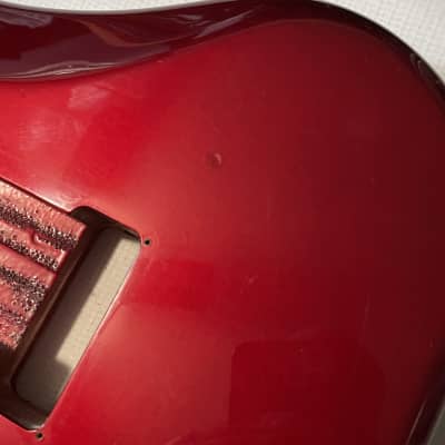 1980's Made in Japan Kramer Focus 2000 Candy Apple Red Guitar Body Floyd Ready image 20