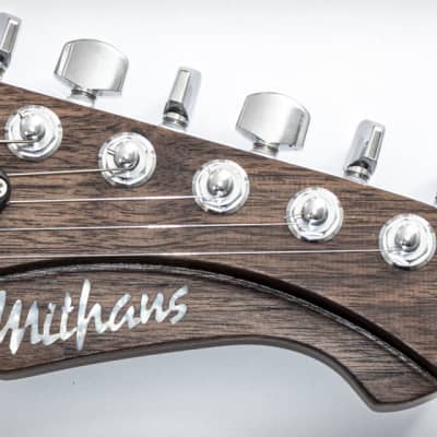 Mithans Guitars T° roots walnut  boutique hand-made guitar image 5