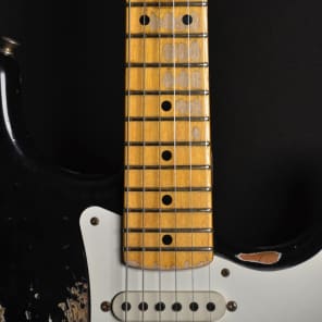 Fender 1956 Heavy Relic Stratocaster Black Custom Shop Strat image 4