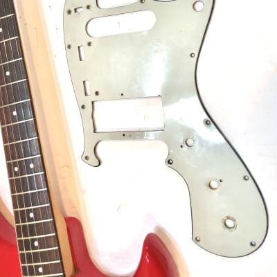 Yamaha 2 pickup modified electric guitar SG-2 1966 Hot rod red image 7