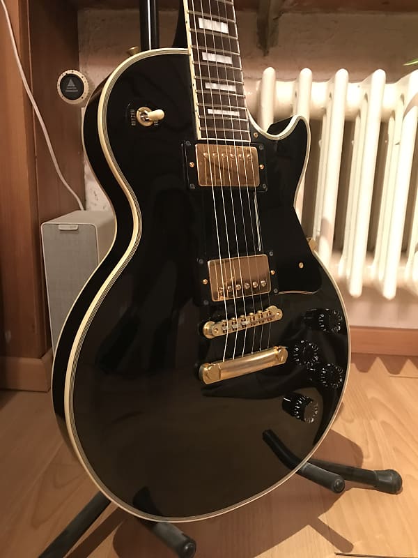 Epiphone Japan Les Paul Custom LPC-80 1999 Schwarz | Reverb