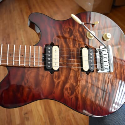 Ernie Ball Music Man Axis Super Sport 2022, Beautiful condition, OHSC, Exotic quilted maple topped for sale