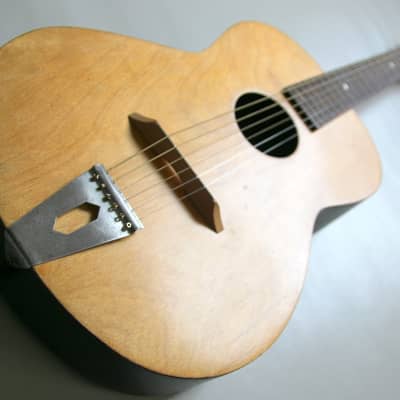 1950's Egmond Freres Parlor Guitar - Natural image 6