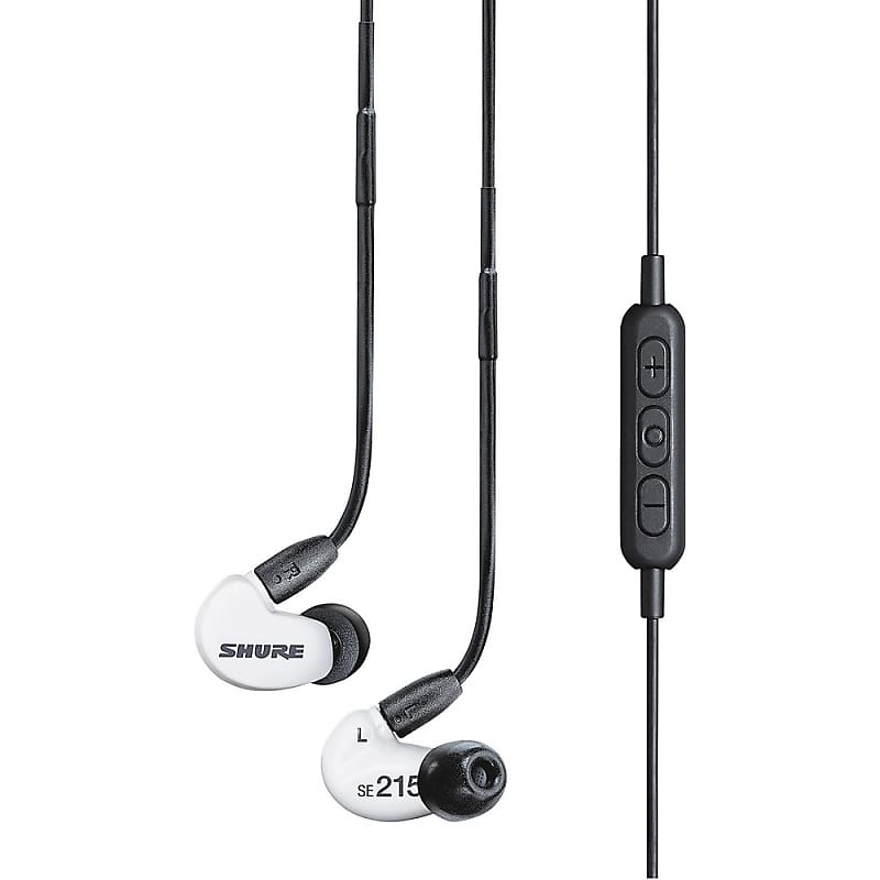 Shure SE215 Sound Isolating Earphones with 3.5mm Cable, Remote  and Mic, Black : Electronics