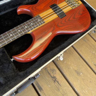 Aria Pro II SB-1000 Bass 1981 Padauk Red MIJ Matsumoku image 5