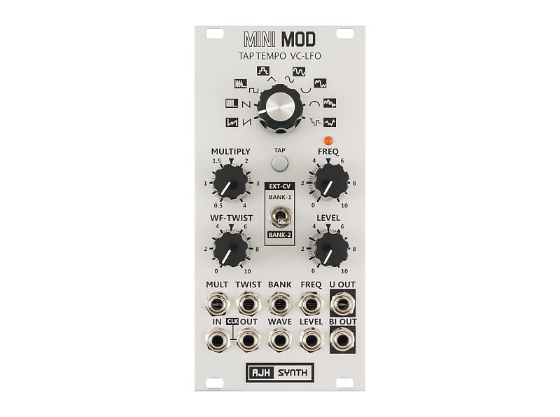 AJH Synth MiniMod Tap Tempo VC-LFO (Silver)