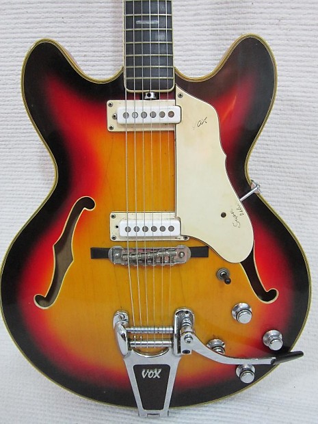 Vox Super Lynx 1966 Sunburst Vintage Guitar Very Clean No Case Eko image 1