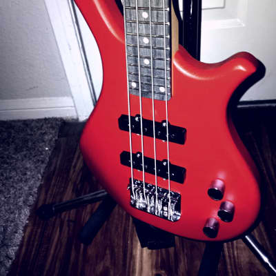 Glarry GW101 36in Kid's Electric Bass Guitar Red for sale