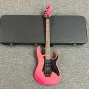 Ibanez 25th Anniversary RG2XXV-FPK Fluorescent Pink Electric Guitar with Road Runner Hard Case