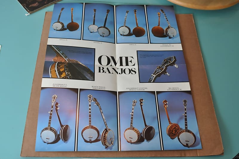 OME  Banjos vintage catalog booklet brochure. Poster 1970's? Very Good. image 1