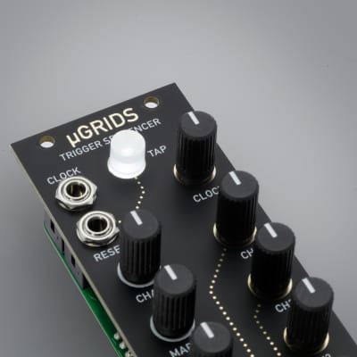 MicroGrids - 8HP Version of Mutable Instruments Grids / uGRIDS / Eurorack Modular /// Black & Gold Panel image 3