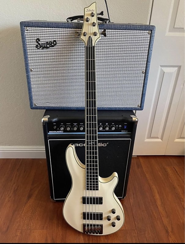 Schecter Blackjack ATX C-5 5 String Aged White | Reverb