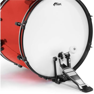 Tiger DKT28 5 Piece Acoustic Drum Kit, Red, Ex-Display image 5