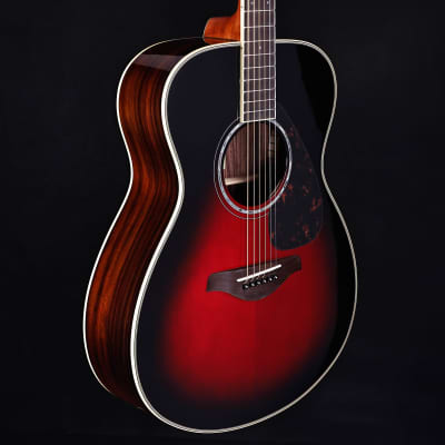 Yamaha FS830 Small Body Solid Top, Rosewood Back & Sides, Dusk Sun Red 4lbs 2oz image 2