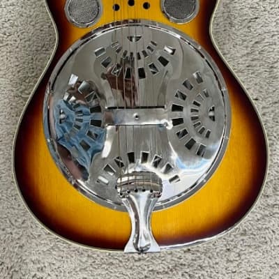 Regal Roundneck Resonator Guitar with Hardshell Case - Made in Korea - Used for sale