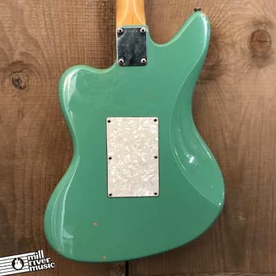 Custom "Surfcaster" Offset Parts Guitar Surf Green w/ Tweed Hard Case image 7