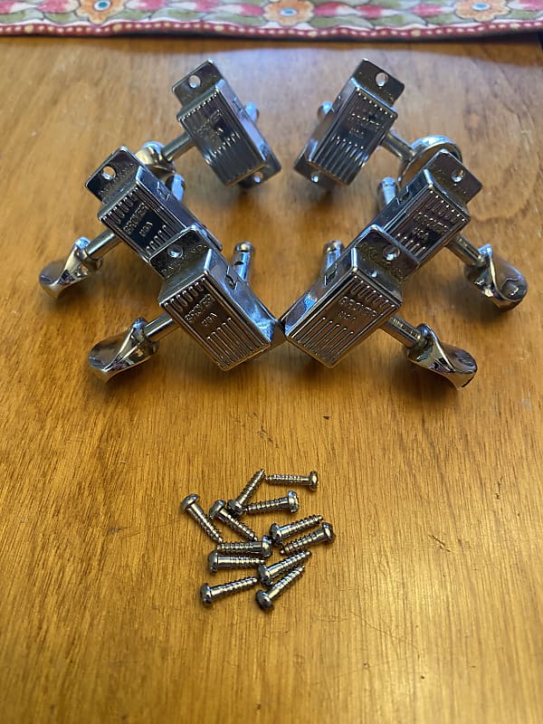 Grover V100 G100 Tuning Machines 1960s Chrome Gretsch Reverb