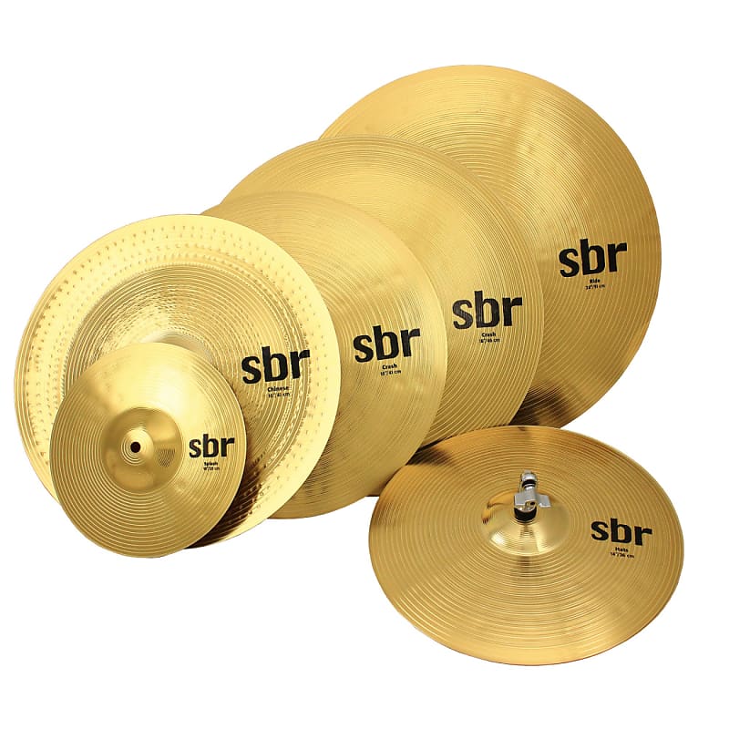 Sabian #SBR5007 SBR Super Set: Full 6-Piece Cymbal Set
