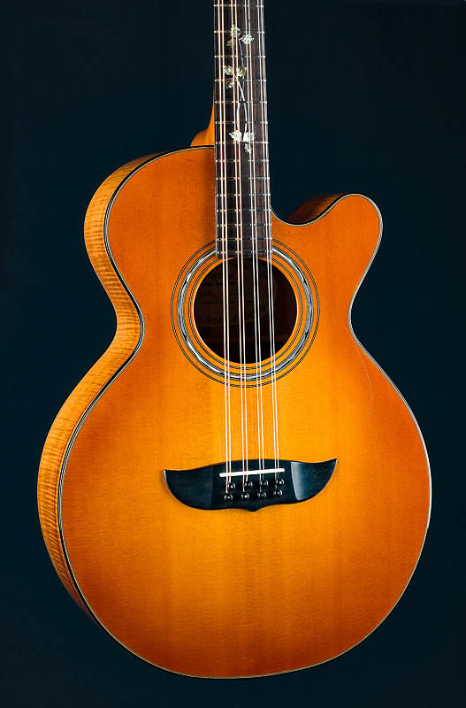 PW Crump I-GC Irish Bouzouki Flamed Koa and Spruce Sunburst