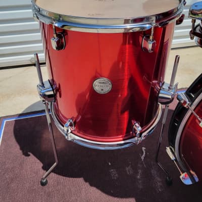 Mapex Horizon Series 4 Piece Drum Shell Pack - 10/12/14/22 - Red (189-1) image 5