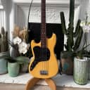 1977 Fender Musicmaster Bass Olympic White Left Handed lefty Vintage
