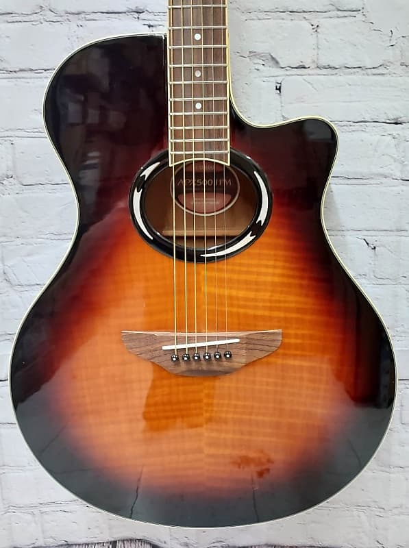 Yamaha APX500 II FM Thinline Acoustic Electric Guitar, Flame