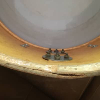 Ludwig  Marching Percussion Timp-Tom Trio #570 with #525 Carrier Early 1970’s - White Marine Pearl WMP image 16