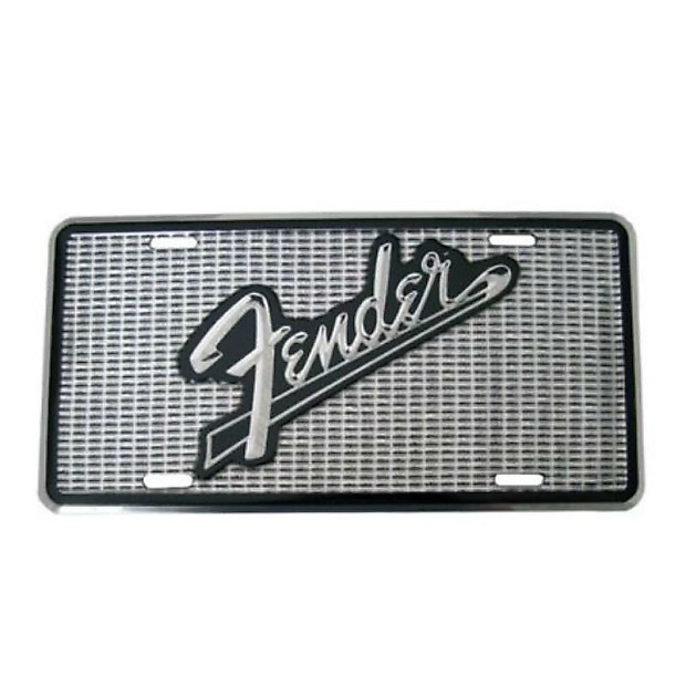 Fender 919-0560-104 Amp Grille License Plate image 1