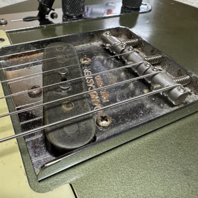 2023 Danocaster Single Cut Aged Charcoal Frost Metallic Telecaster image 10
