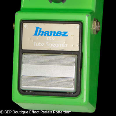 Ibanez TS-9 Tube Screamer 1982 Japan s/n 238886 Black Label with JRC4558D op amp, The Edge U2 image 5